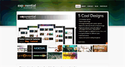 Desktop Screenshot of exponential.foliothemes.com
